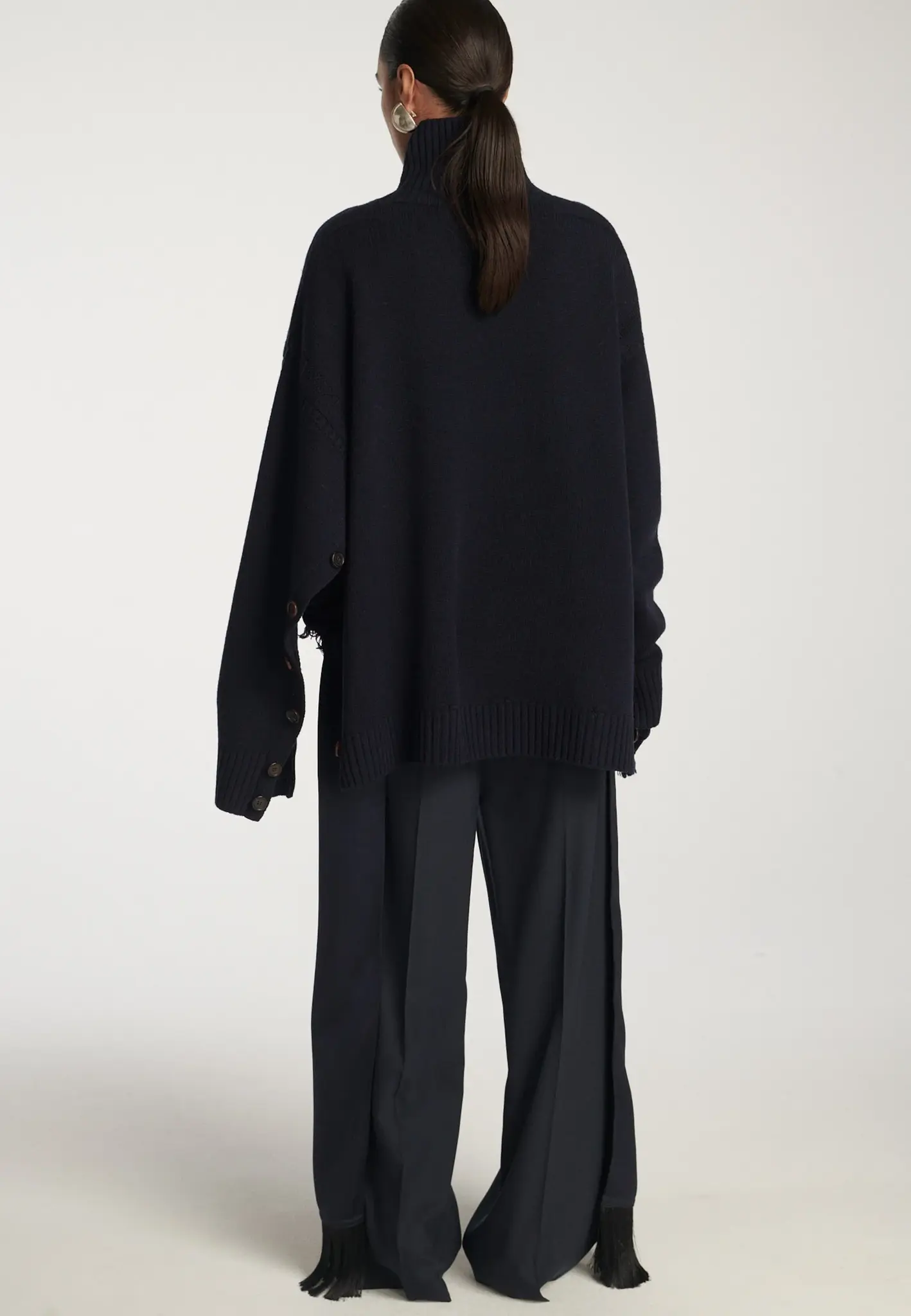 Frenken - Button wool jumper