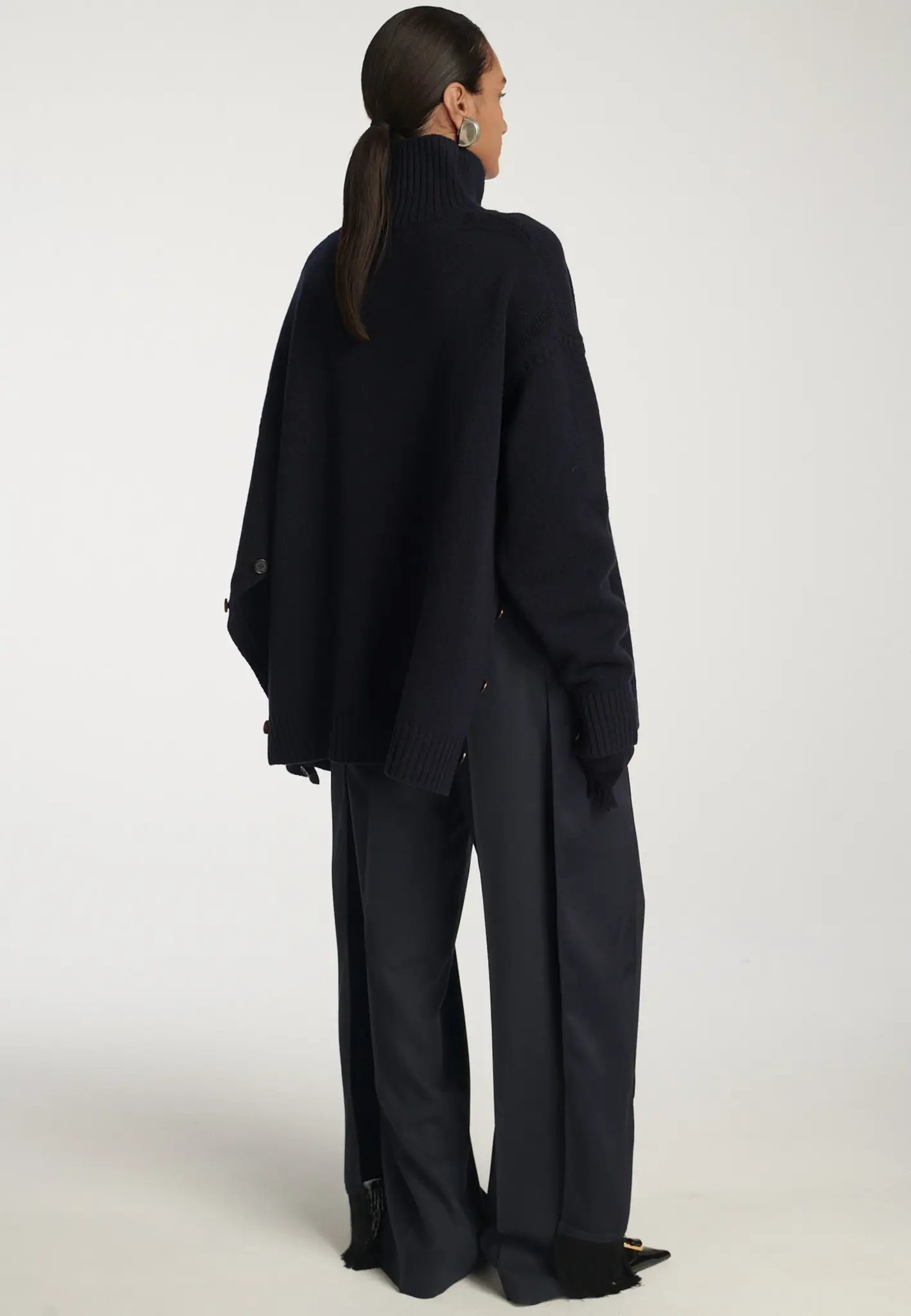 Frenken - Button wool jumper