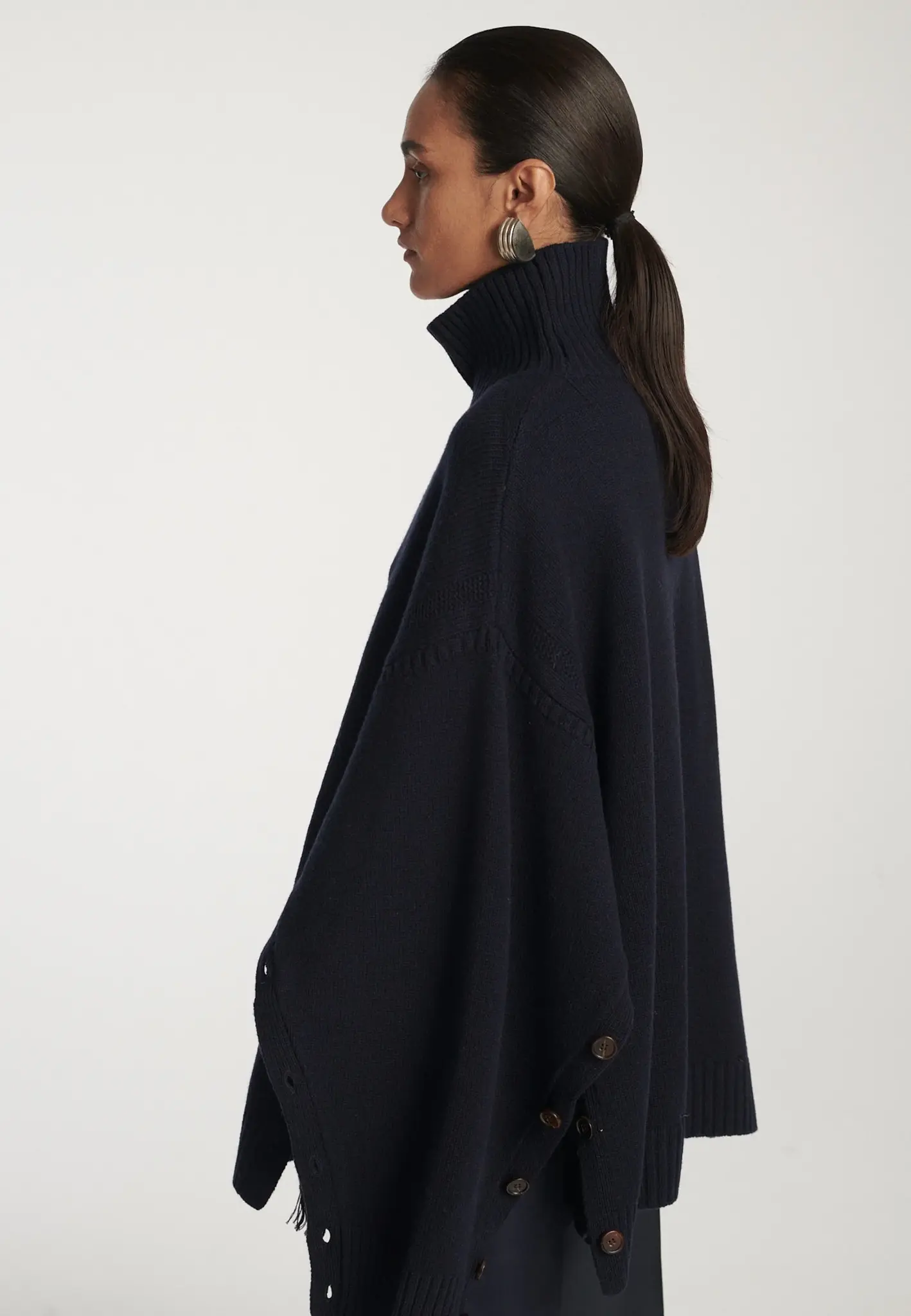 Frenken - Button wool jumper