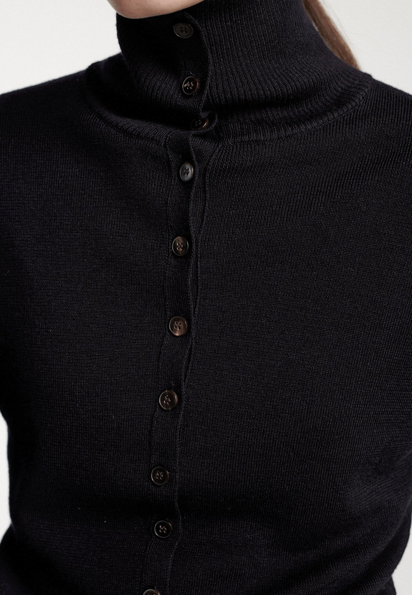 Frenken - Buttoned fitted cardigan