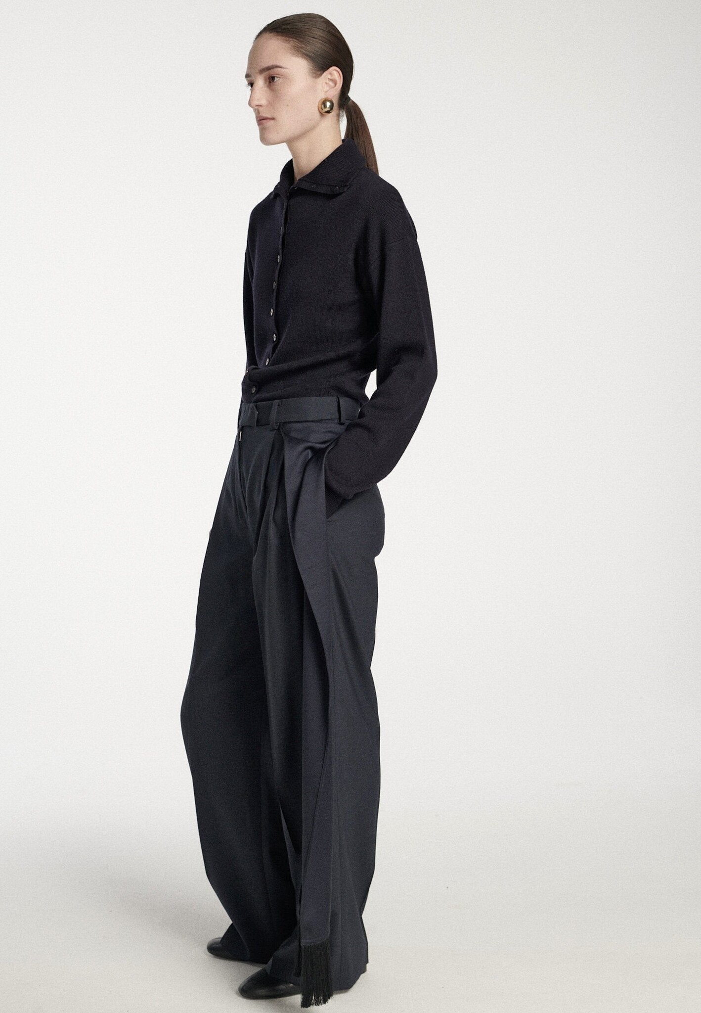 Frenken - Buttoned fitted cardigan