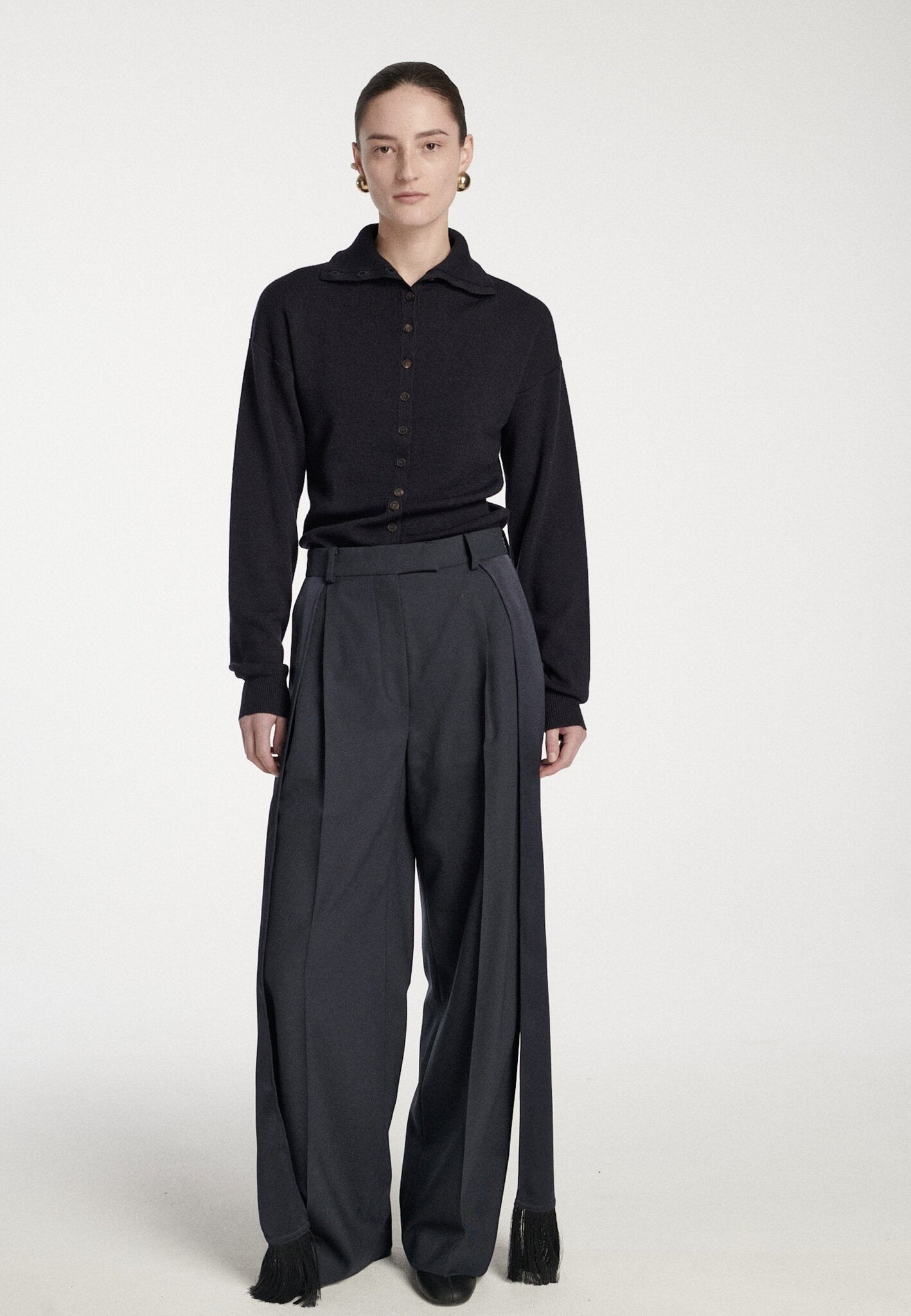 Frenken - Buttoned fitted cardigan