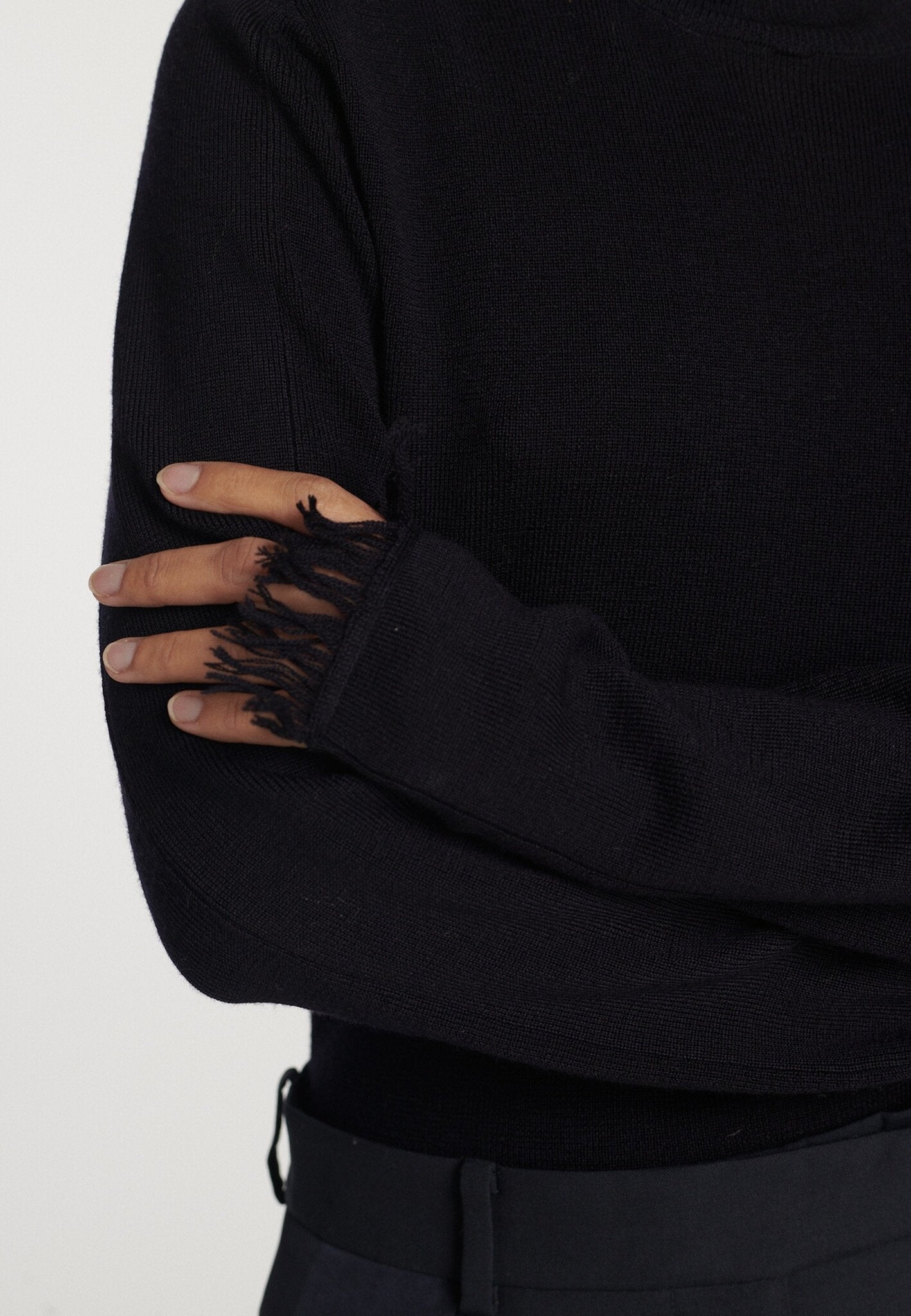 Frenken - Rent sheer knit turtle neck