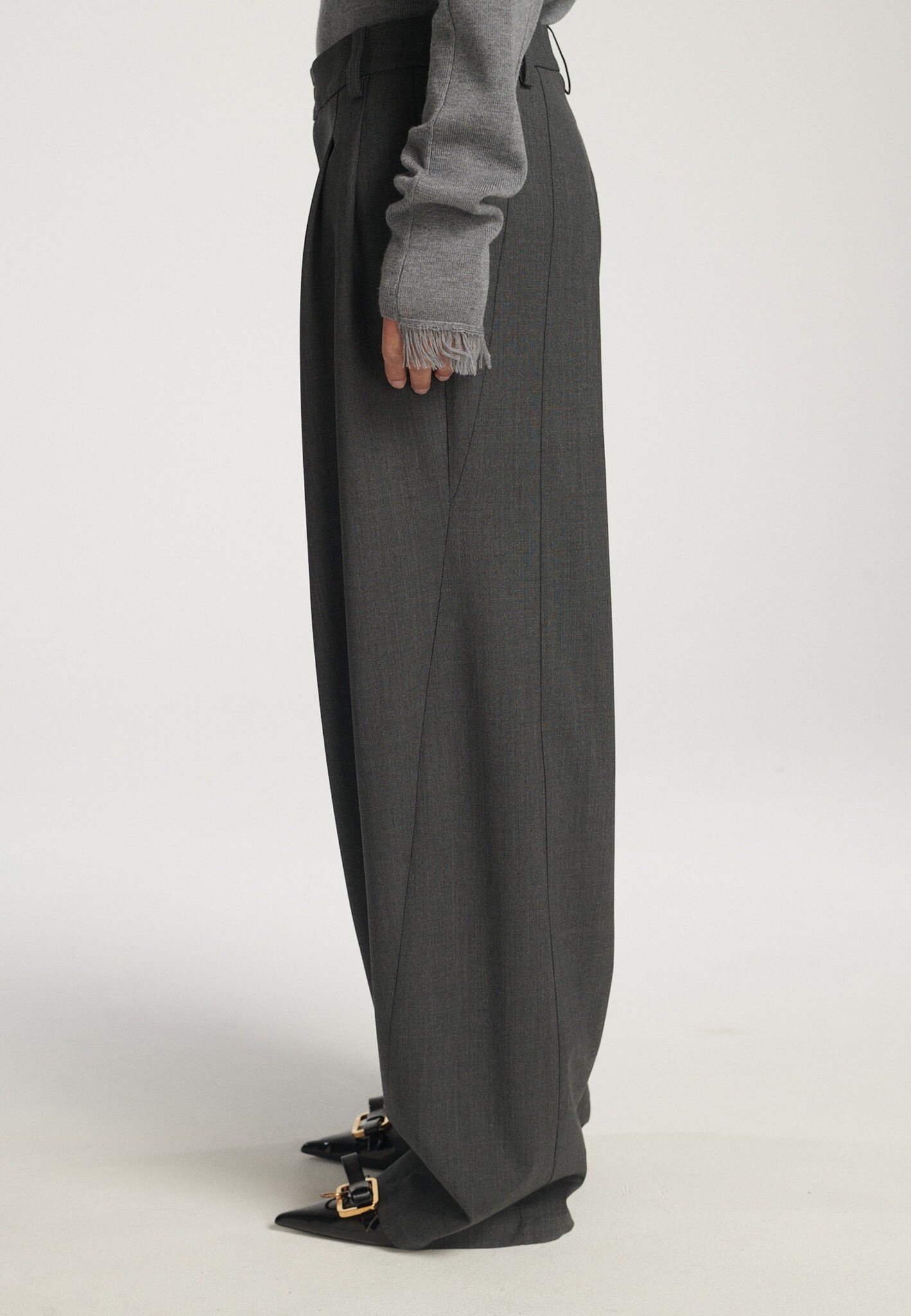 Frenken - Circle big flannel pants