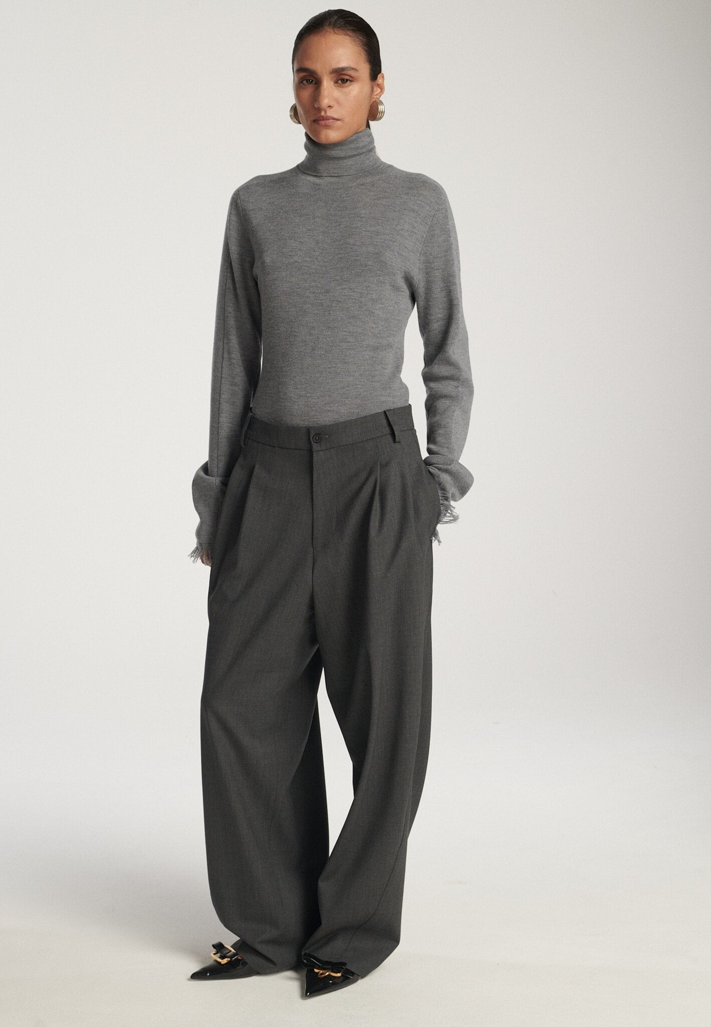 Frenken - Circle big flannel pants