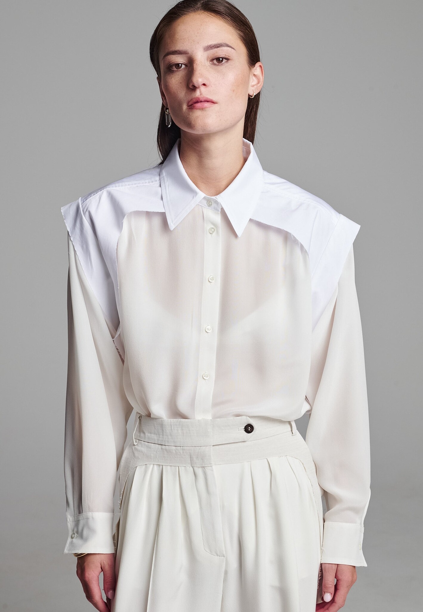 Frenken - Rely silk shirt cut out shirt