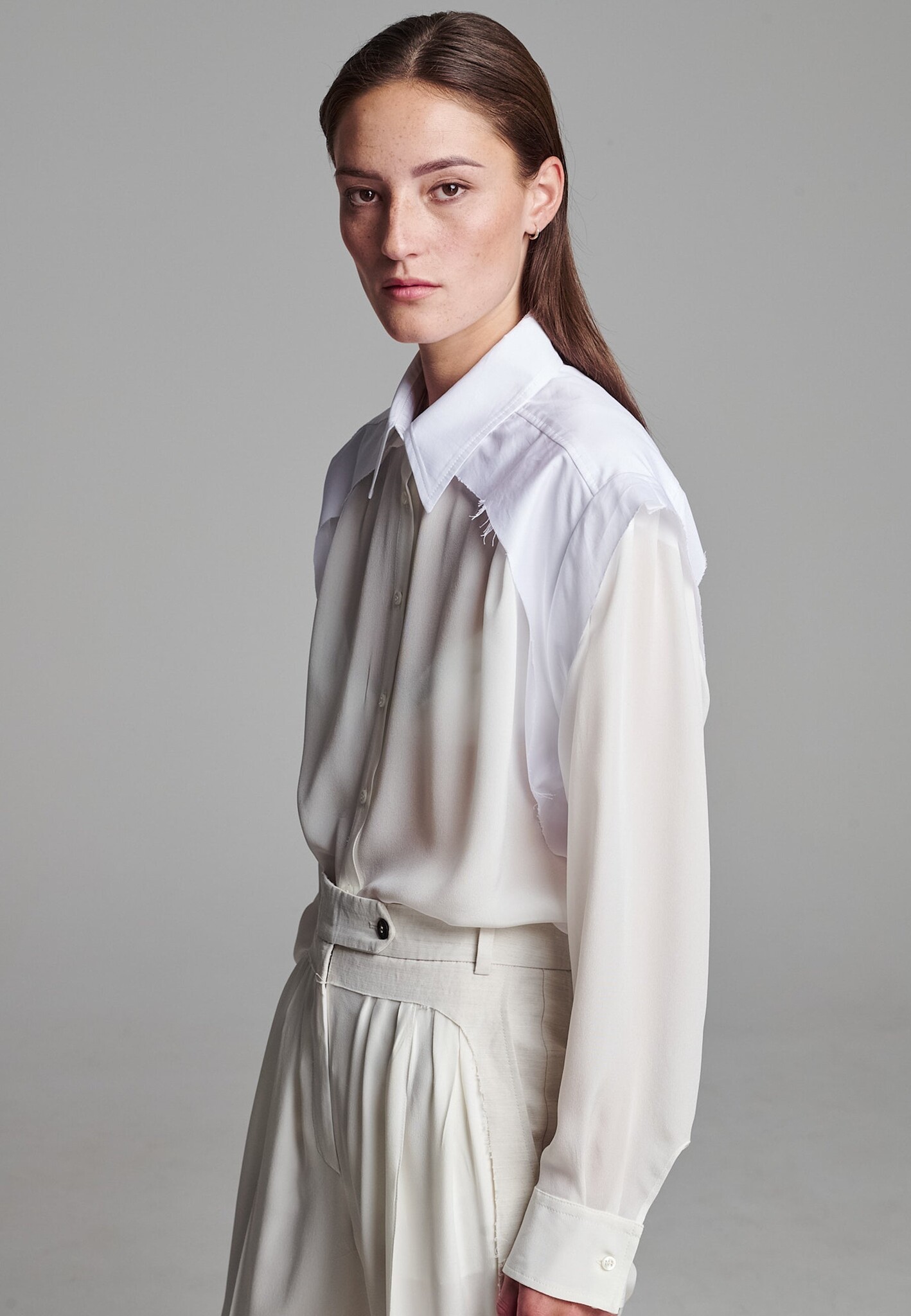 Frenken - Rely silk shirt cut out shirt