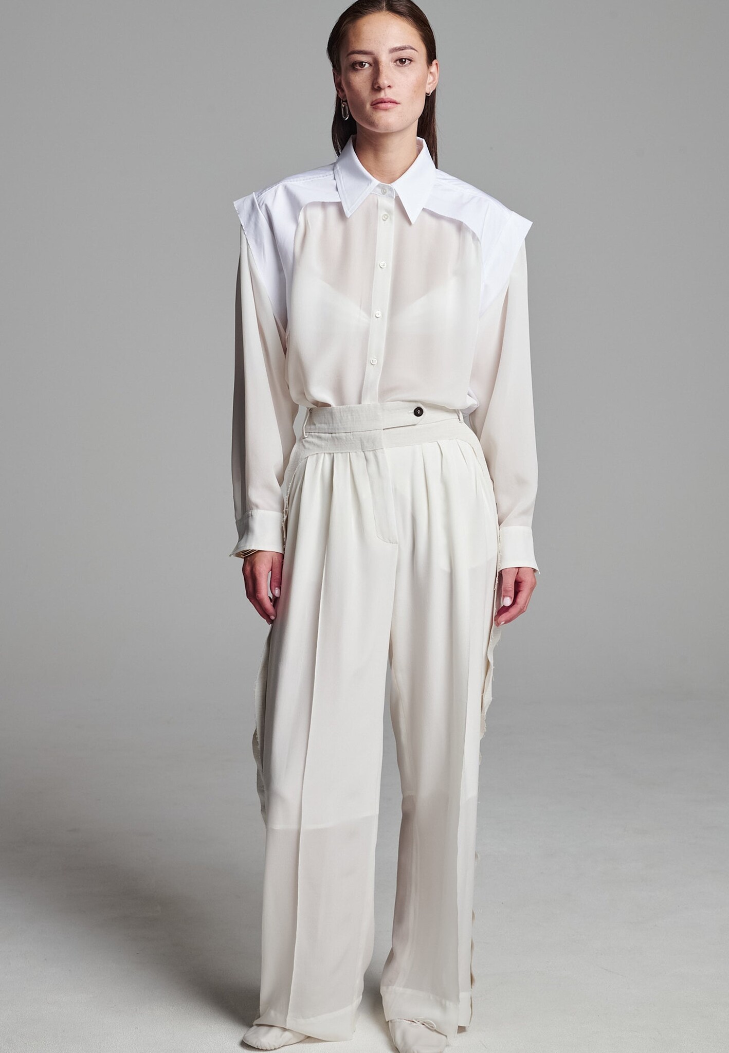 Frenken - Rely silk shirt cut out shirt
