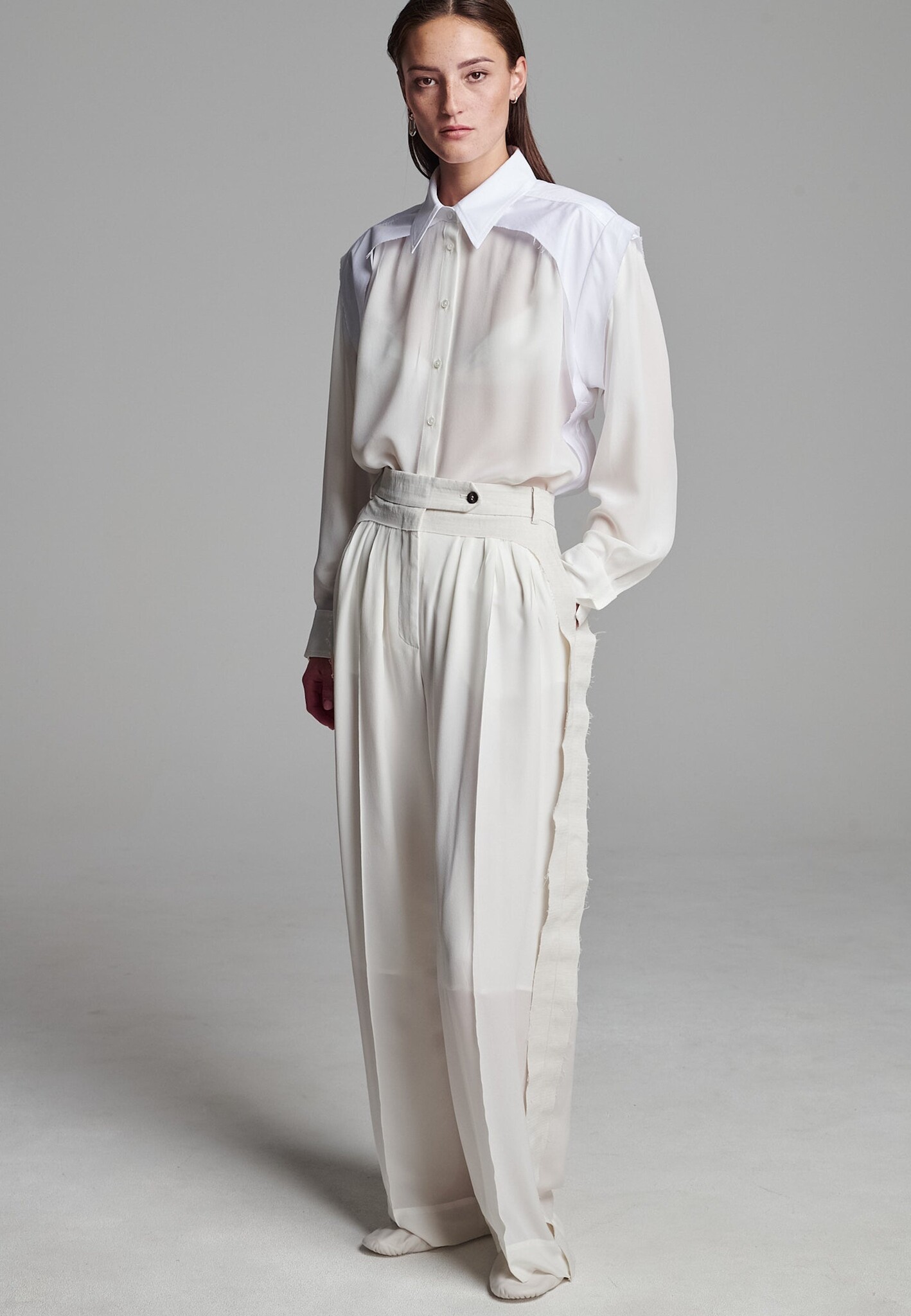 Frenken - Flow gathered silk pants