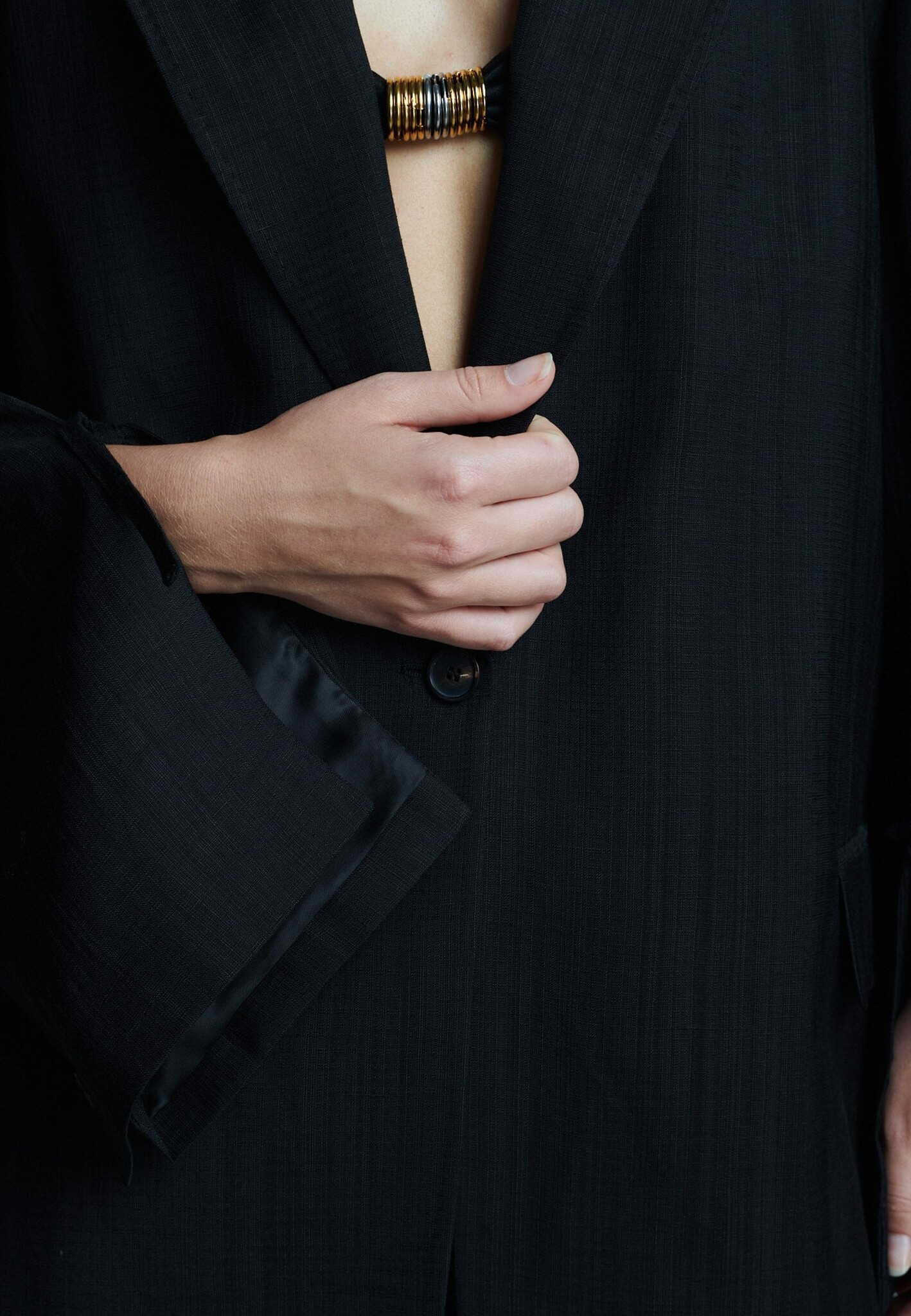 Frenken - Ace sleeve slit blazer