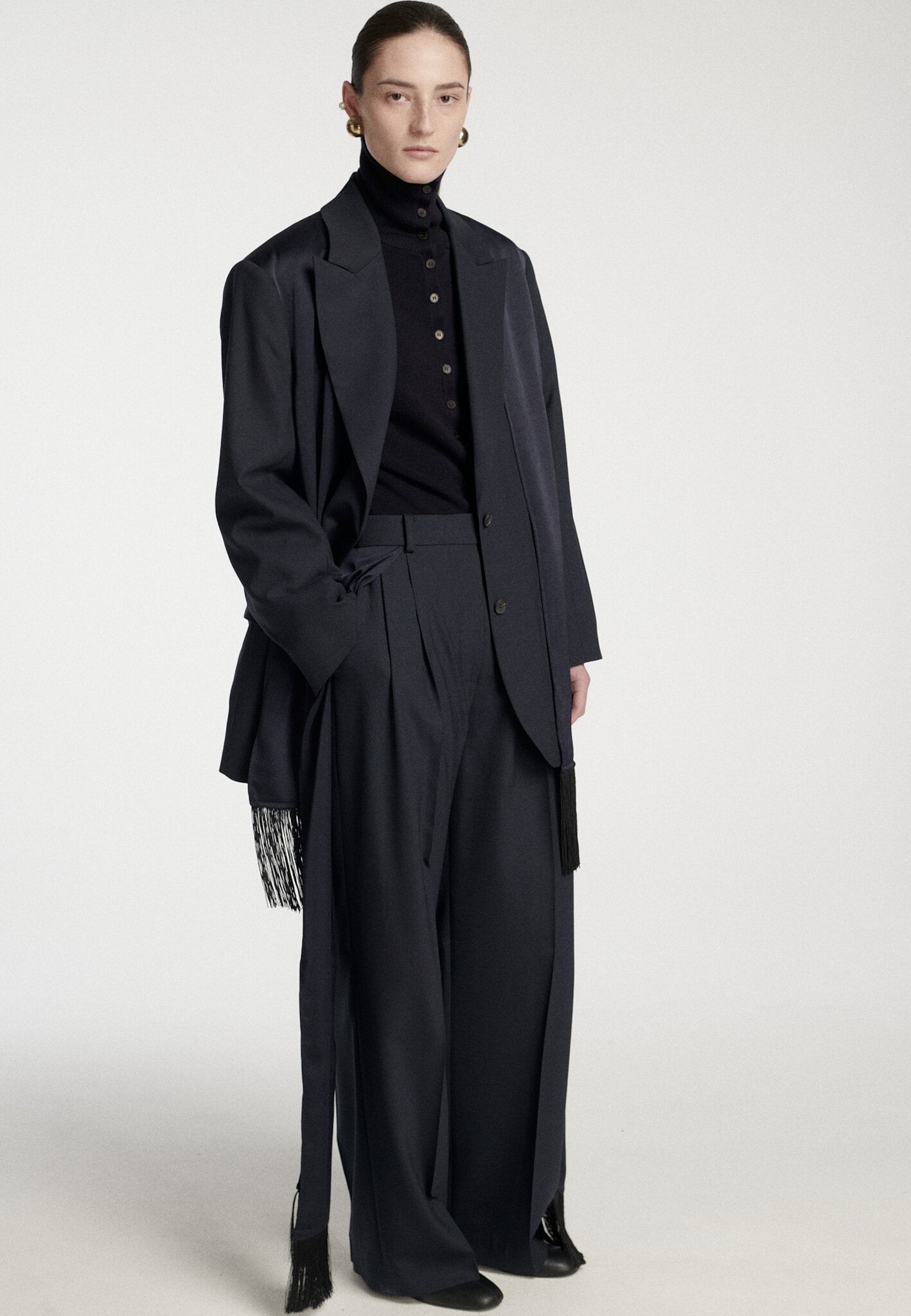 Frenken - Extract scarf blazer