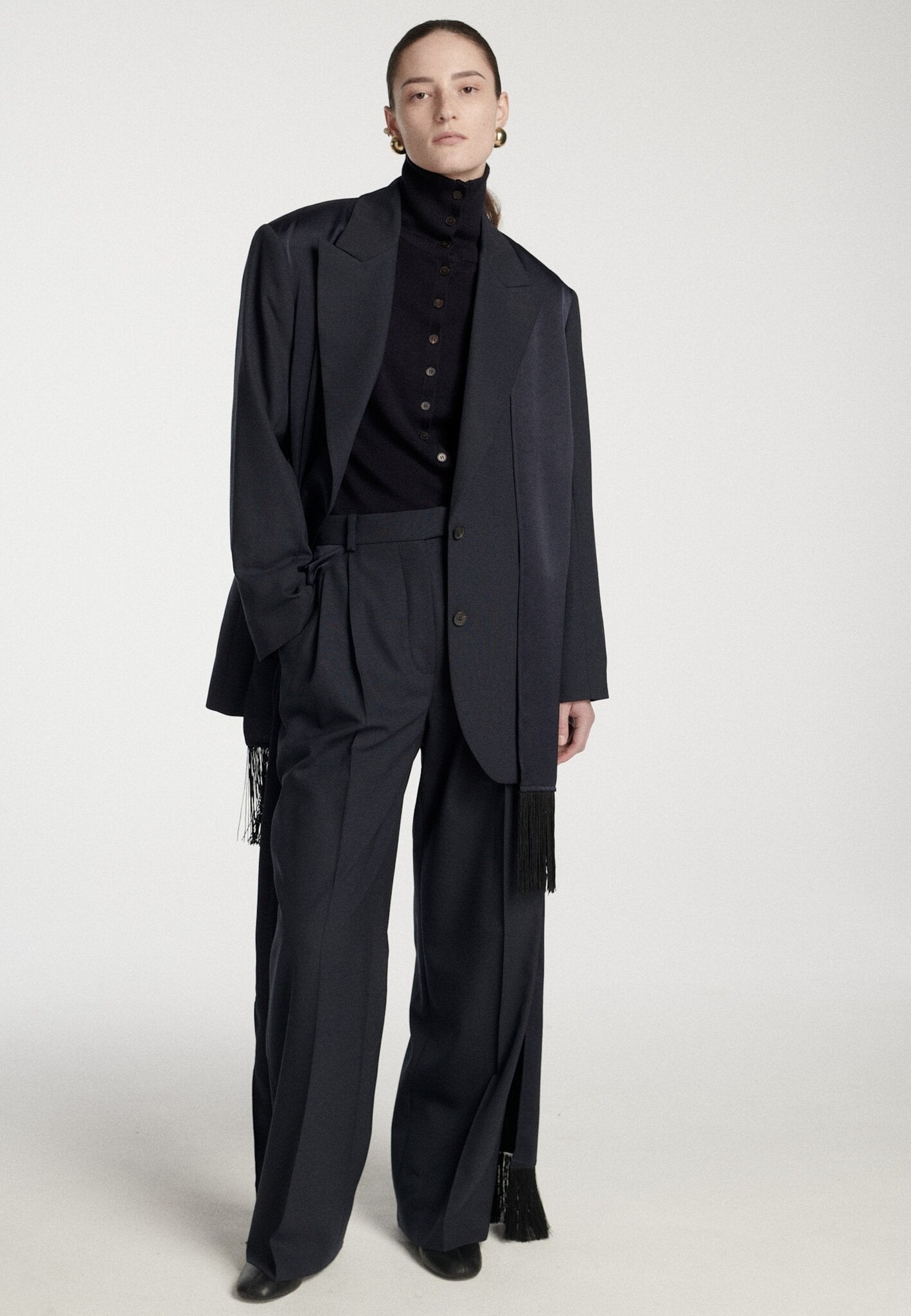 Frenken - Extract scarf blazer