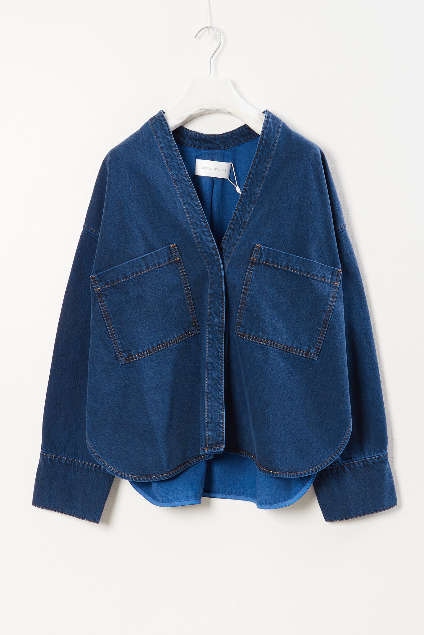 Christian Wijnants - Taroski V neck denim shirt