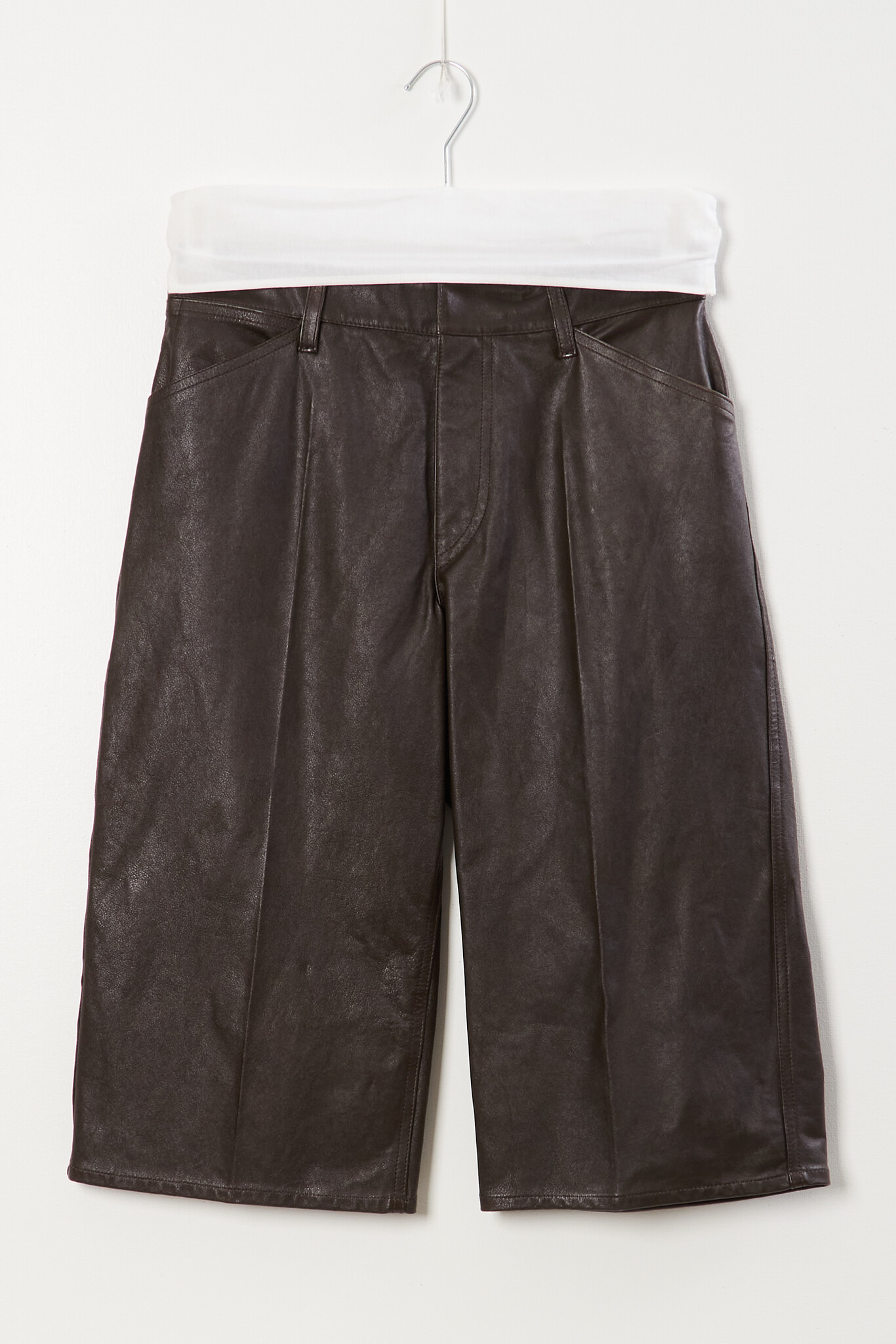 Lemaire - Leather bermudas