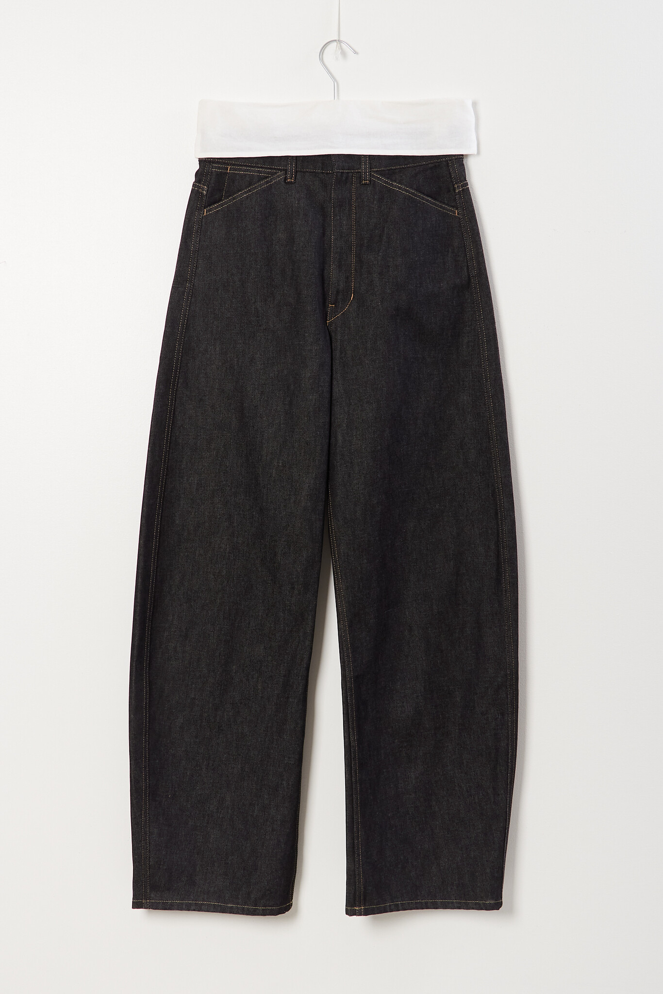 Lemaire - High waisted curved pants