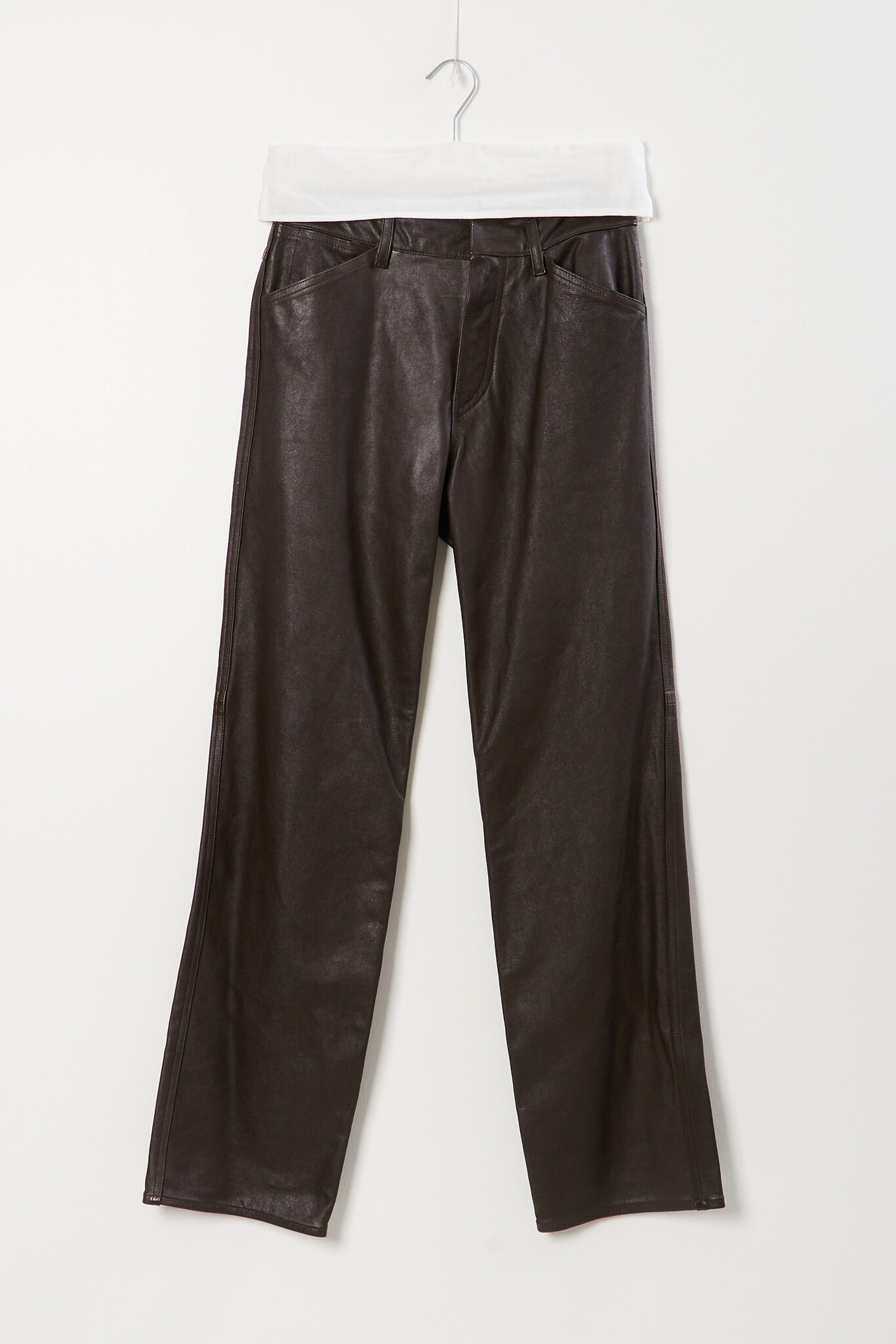 Lemaire - Straight leather pants