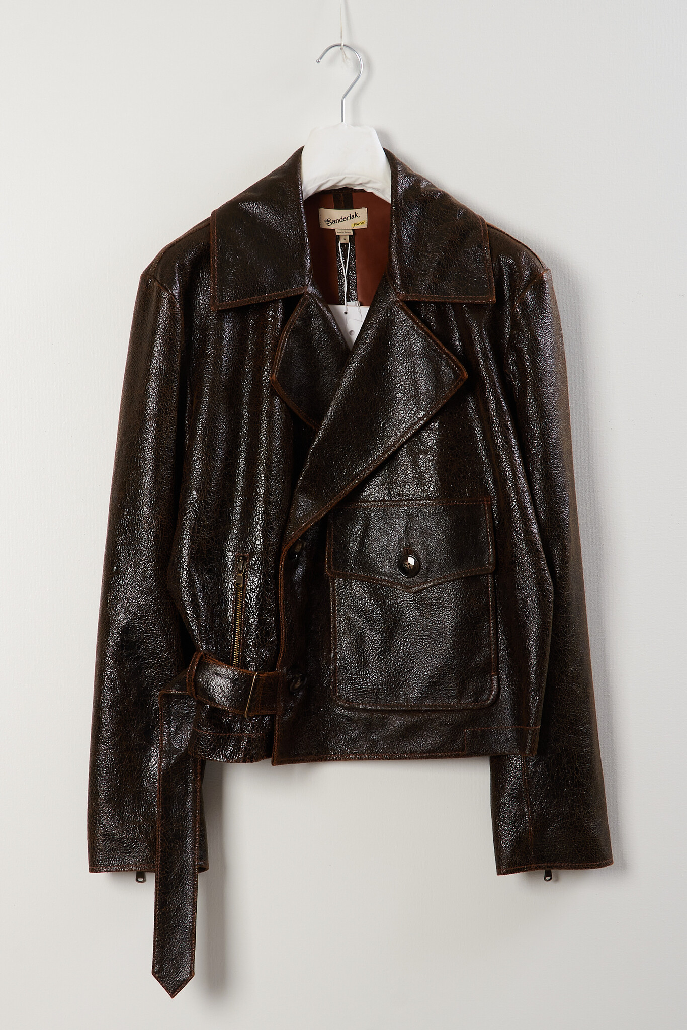 Sanderlak Leather moto jacket