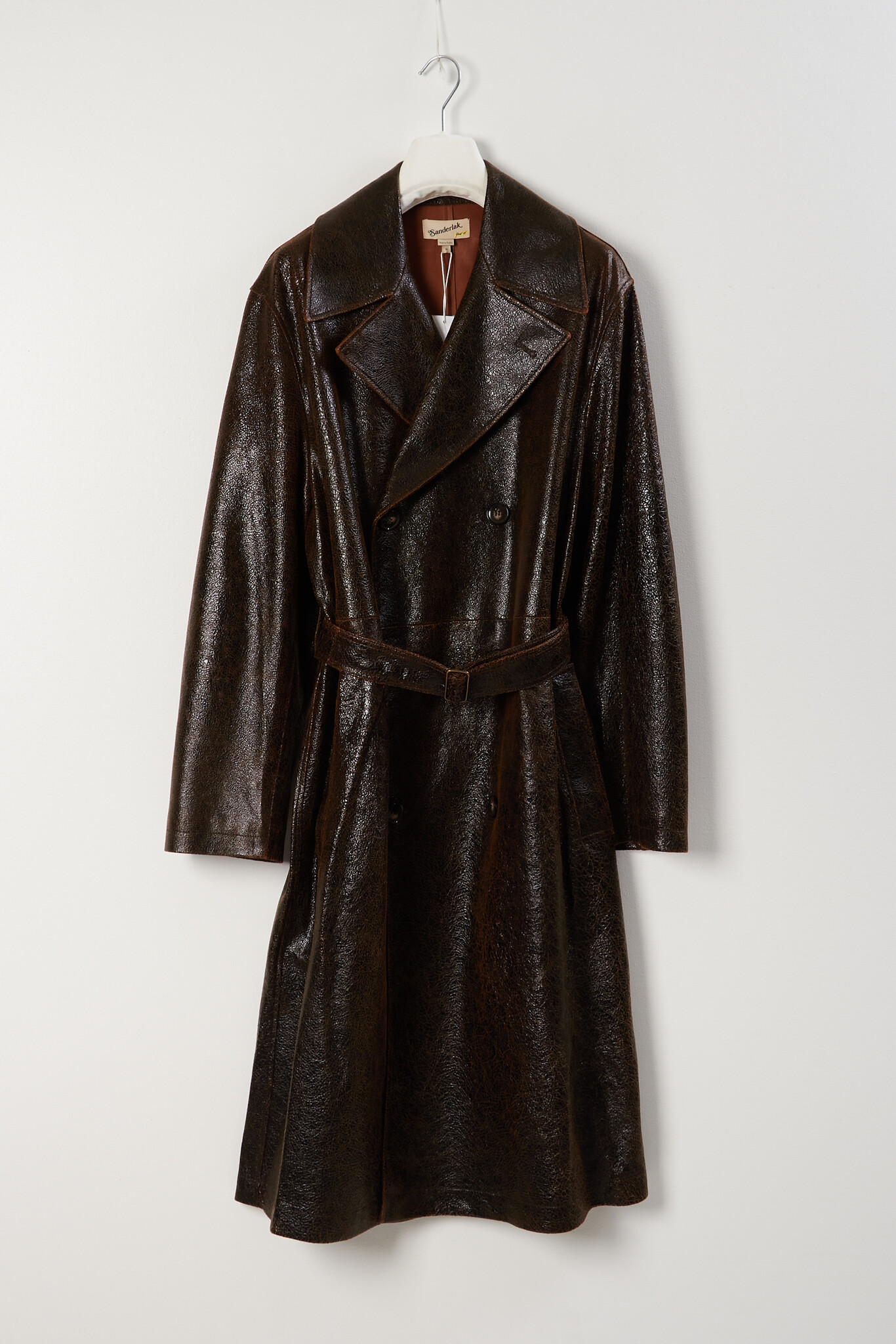  - Leather trench coat