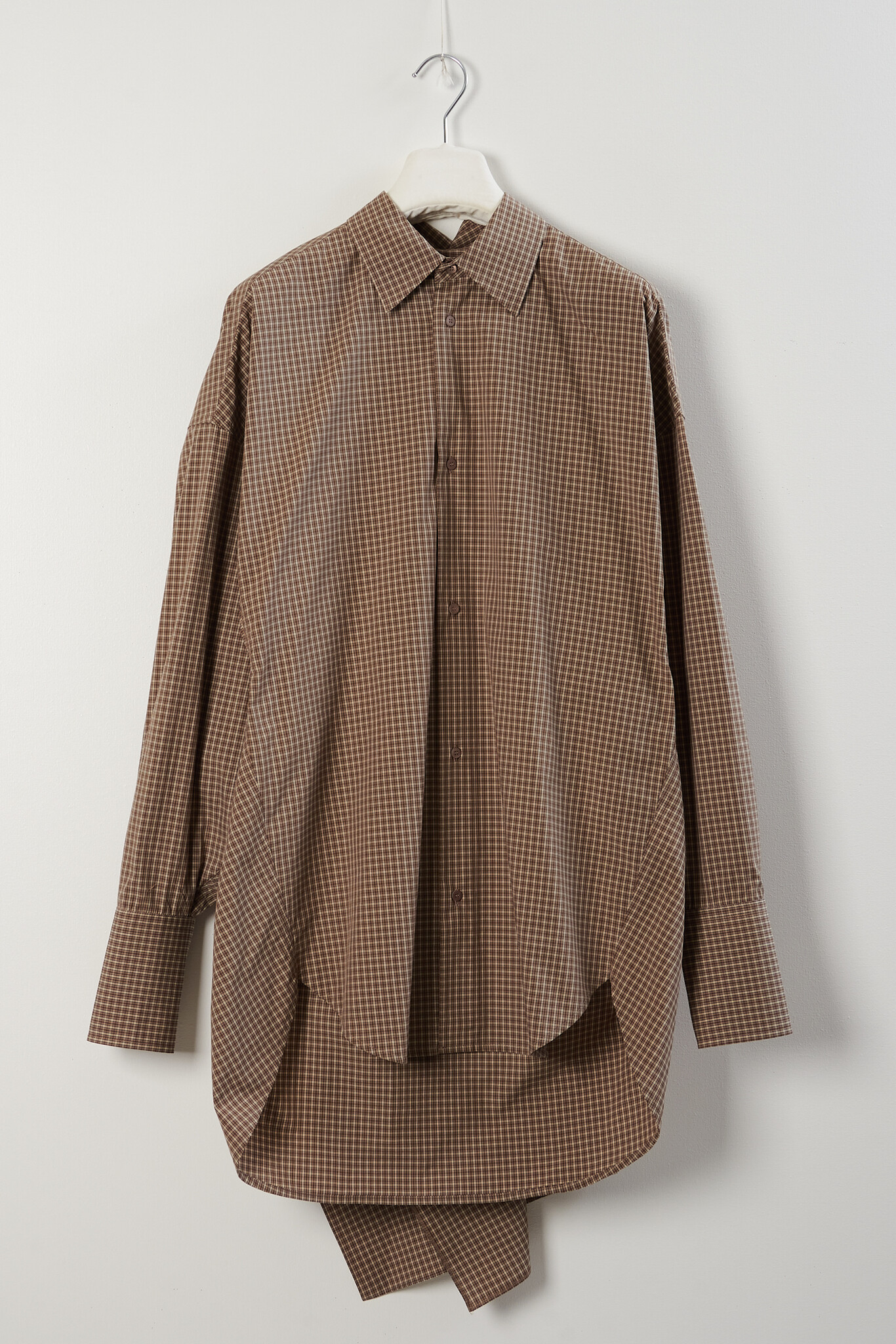 Darkpark - Georgia scarf check shirt