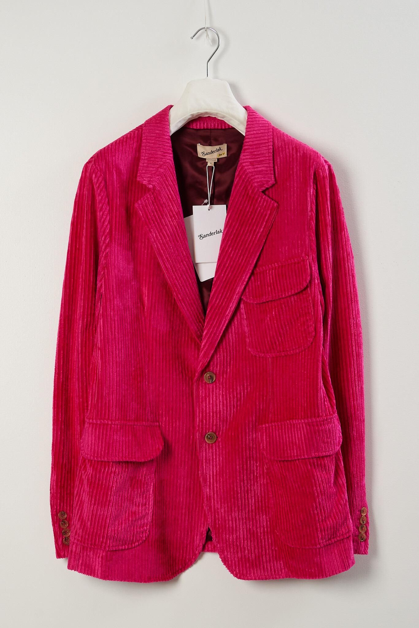 Sanderlak Cord lined flap blazer