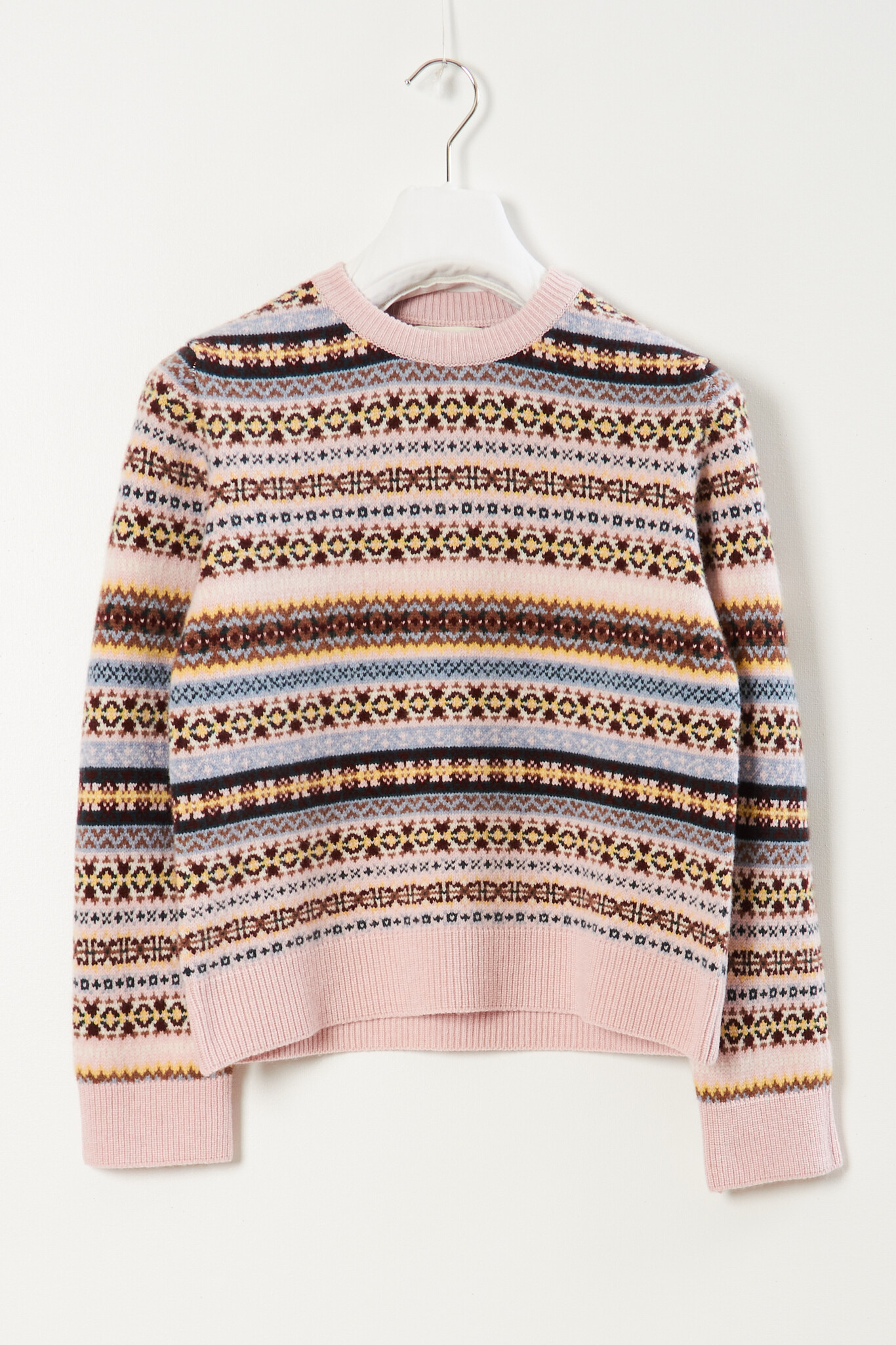 &Daughter - Kilda Shrunken Fairisle Crewneck