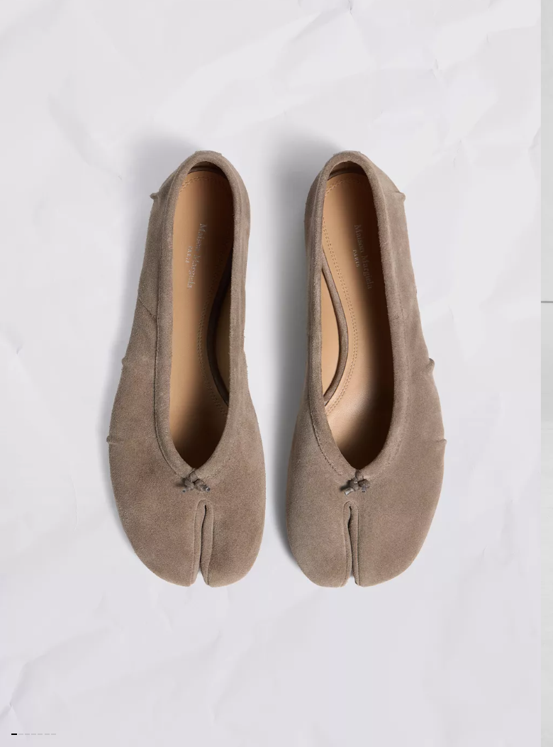 Maison Margiela - S58WZ0127P7854 tabi ballerinas