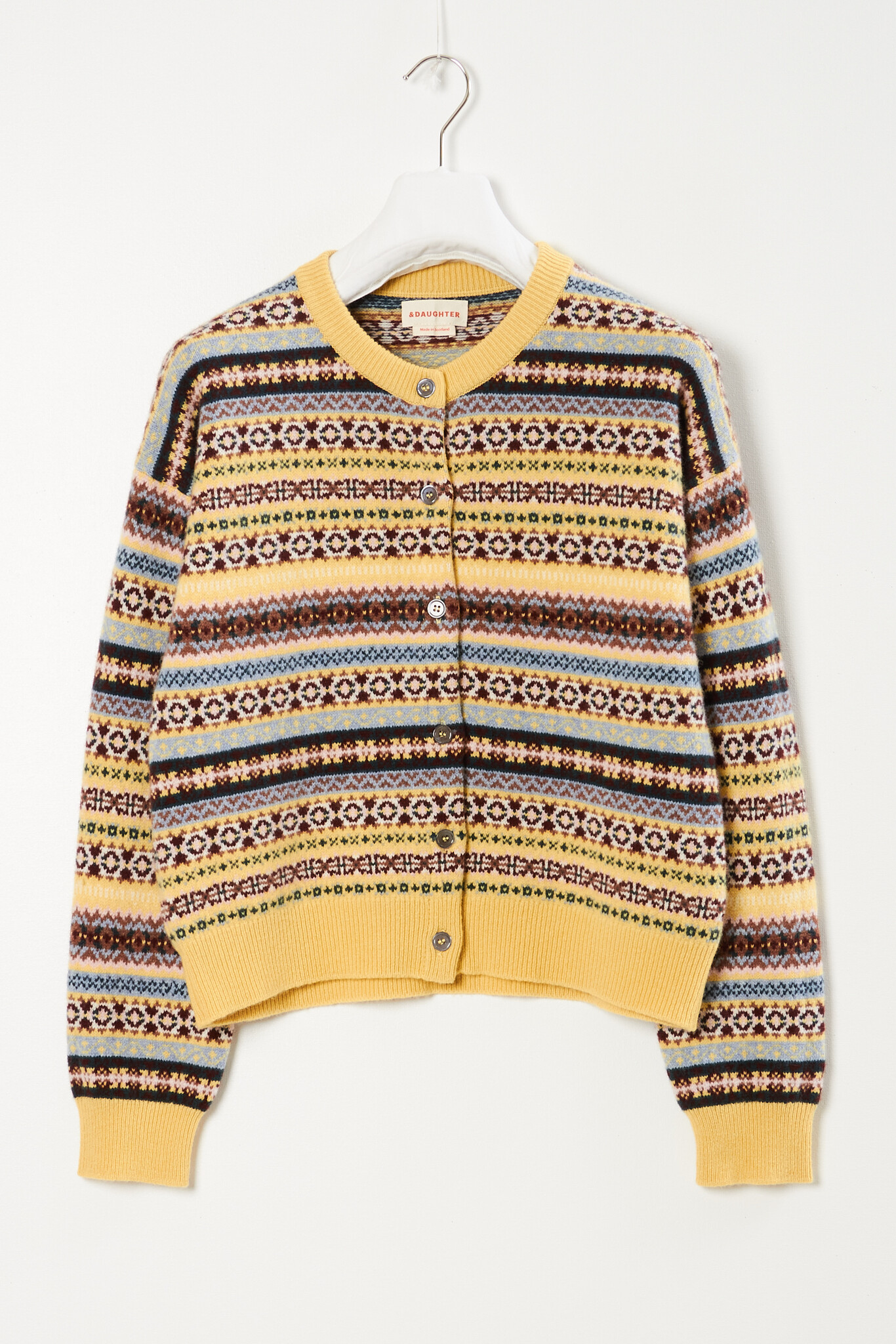 &Daughter - Ada Fairisle Cardigan