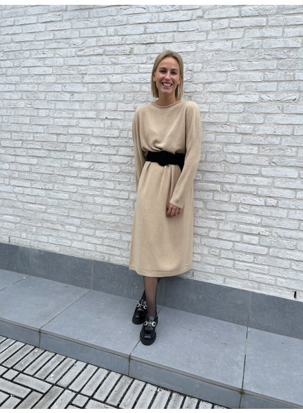 Alexa knitted dress beige