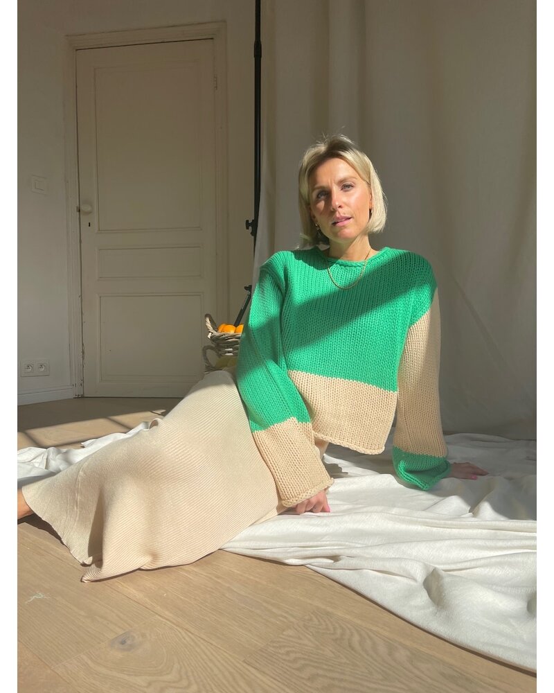 Fanni knit green