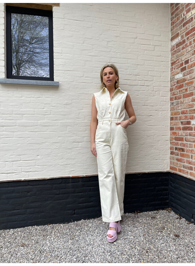 Livia beige jumpsuit