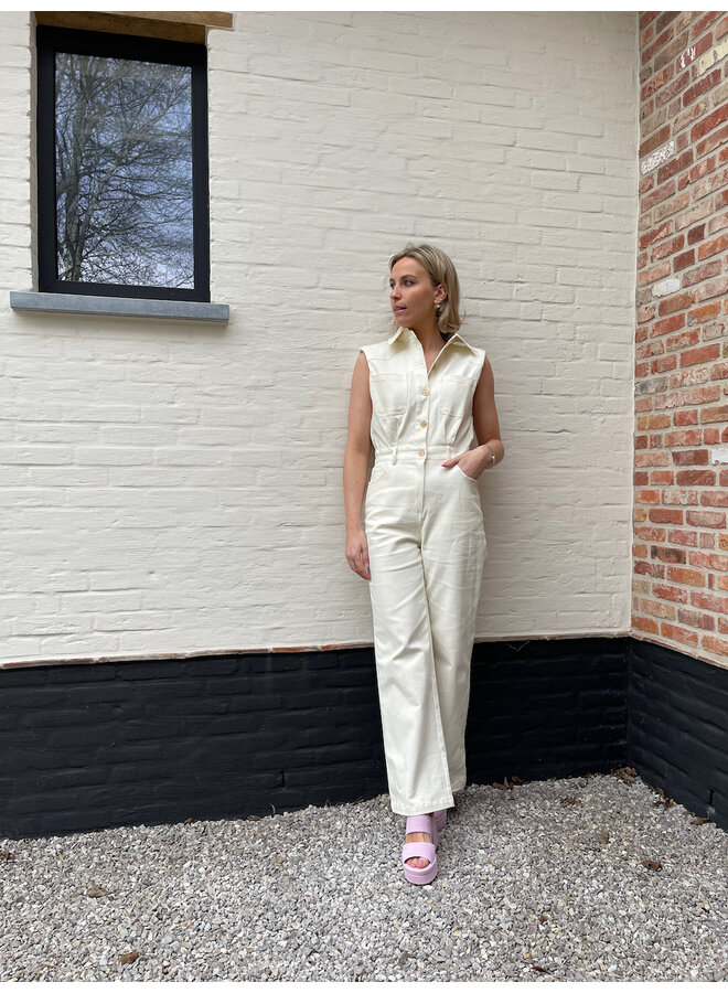 Livia beige jumpsuit