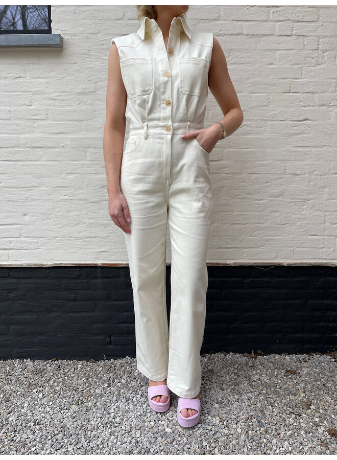 Livia beige jumpsuit