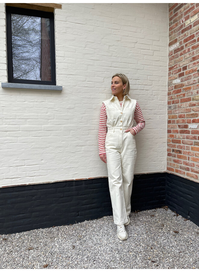 Livia beige jumpsuit