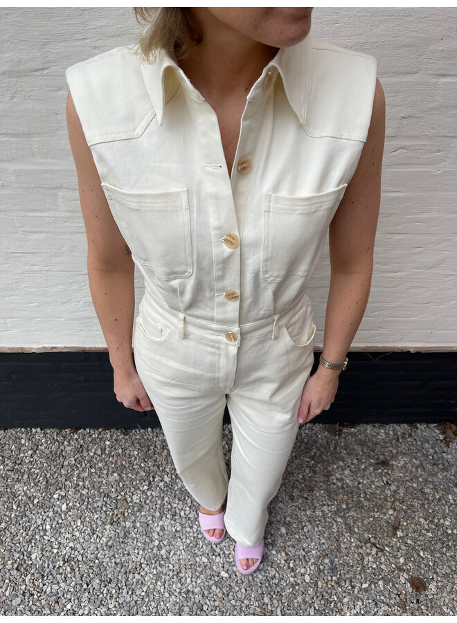 Livia beige jumpsuit