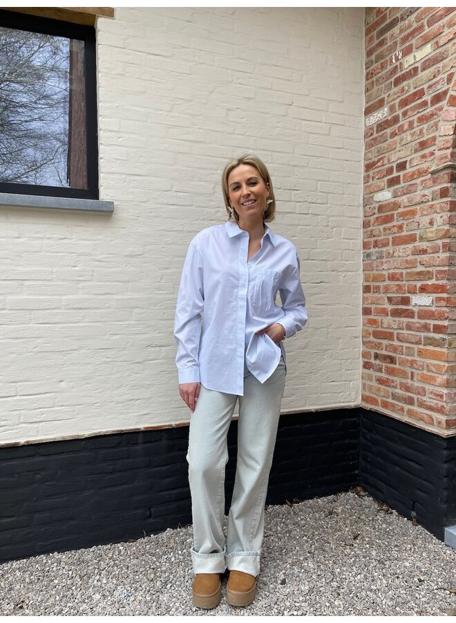 Striped blouse blue