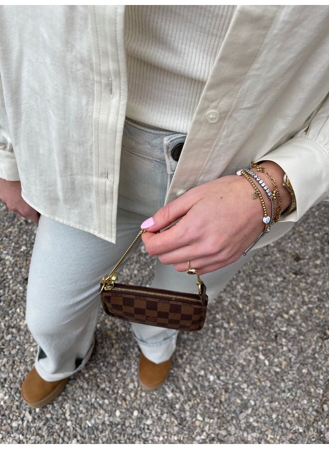 Loose fit blouse ivory white