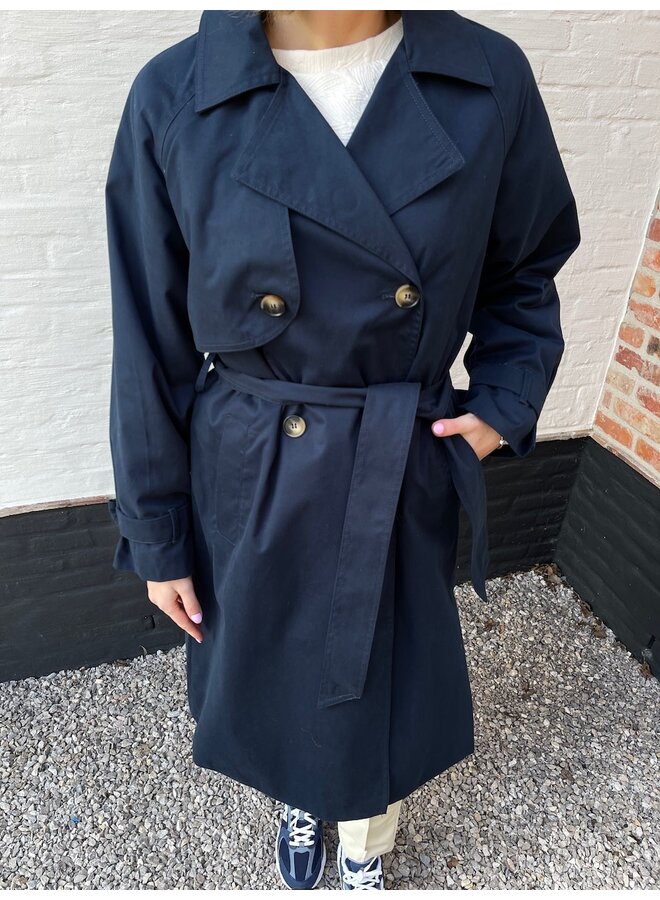 Elise trenchcoat midnight marine