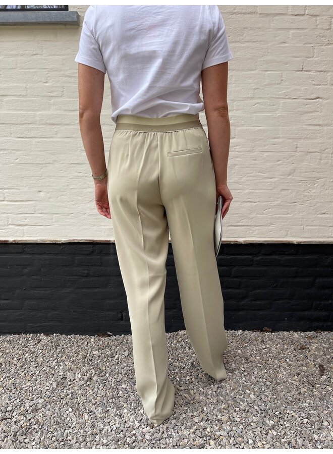 Woven wide leg trousers eucalyptus