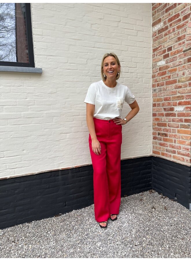 Amelia linnen pants rood