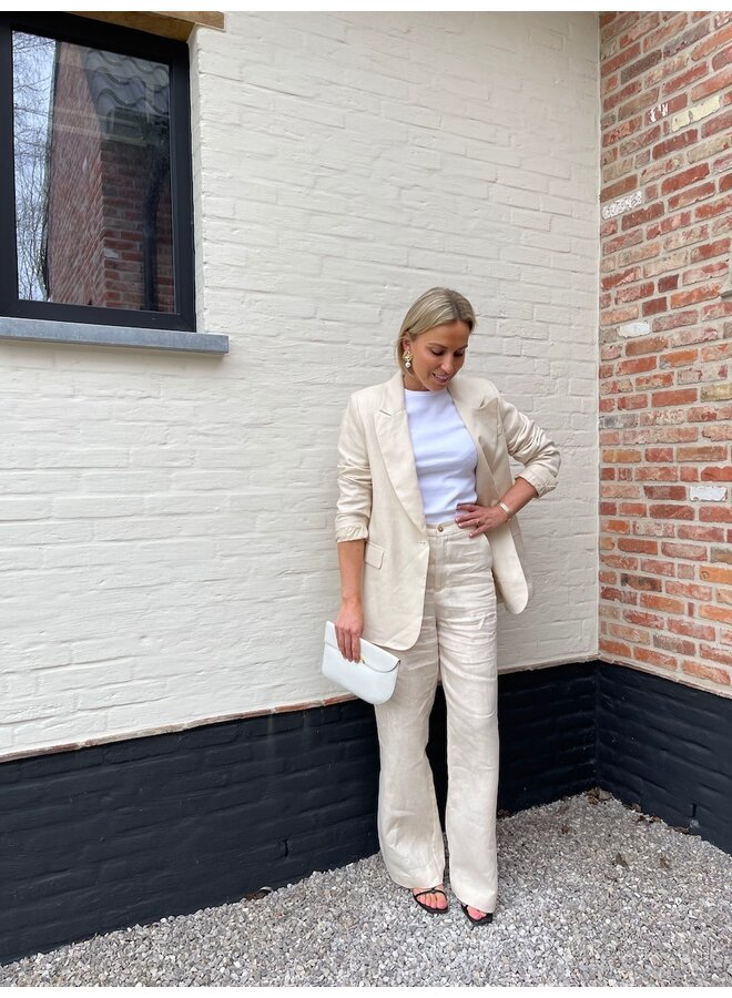 Amelia linnen pants beige