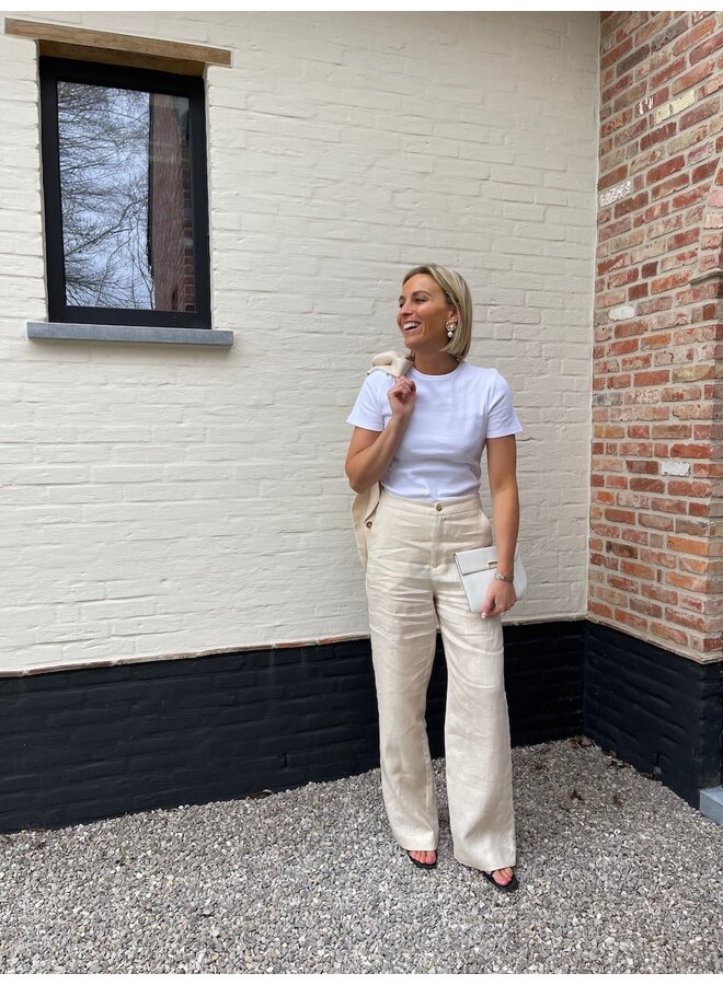 Amelia linnen pants beige