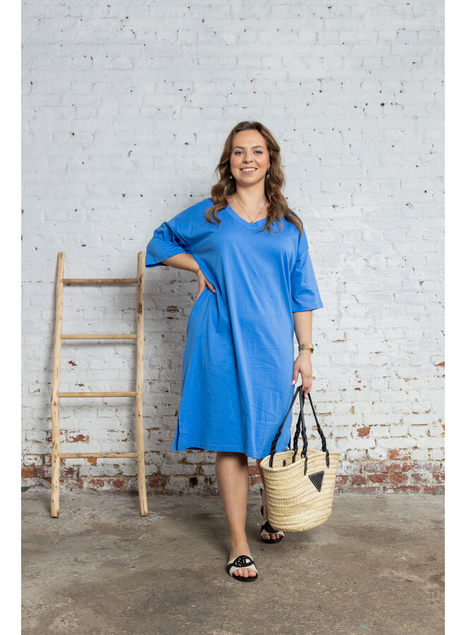 Edna short dress ultramarine