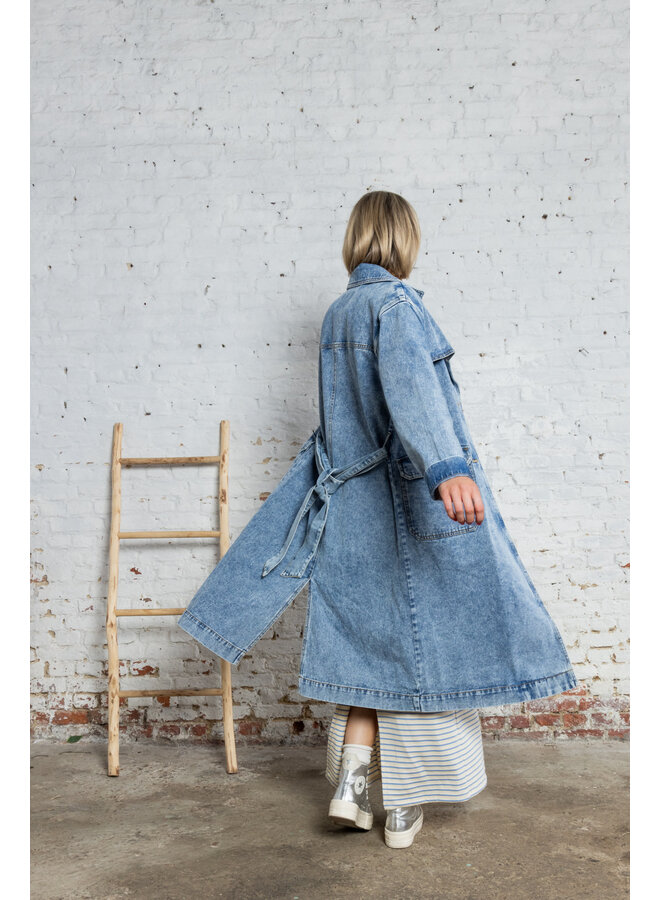 Sidsel denim trench coat