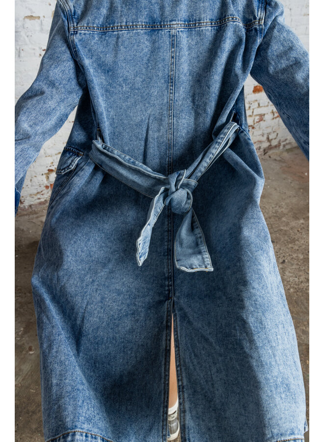 Sidsel denim trench coat