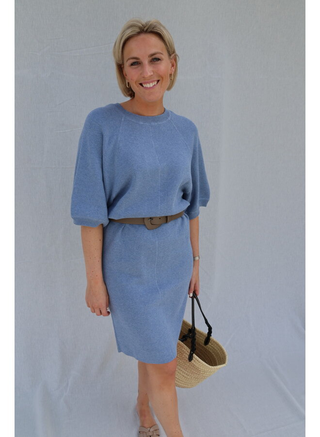 Knitted dress infinity blue