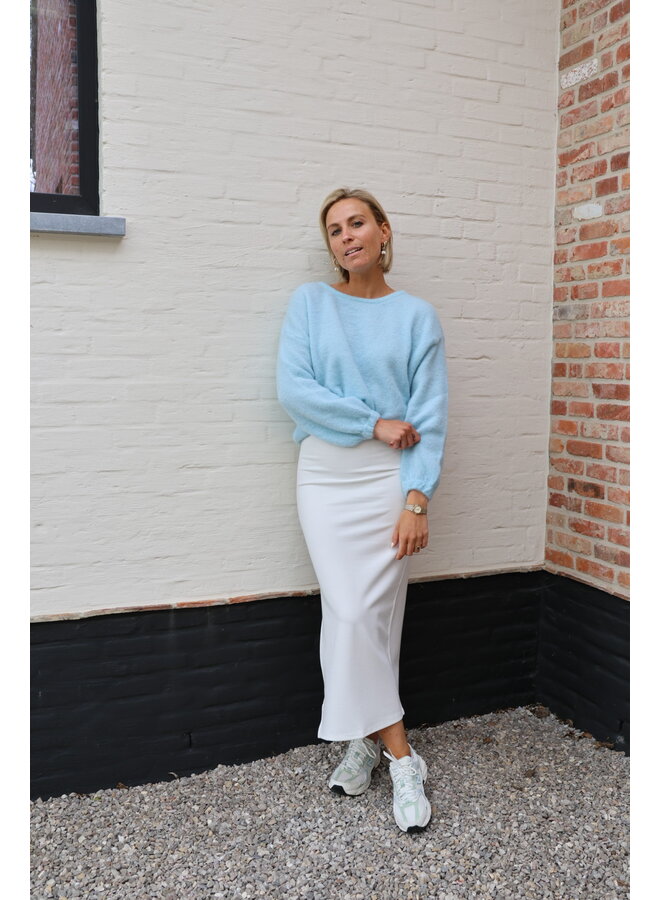 Ella summer knit lichtblauw