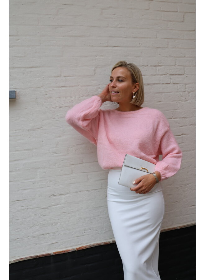 Ella summer knit blush