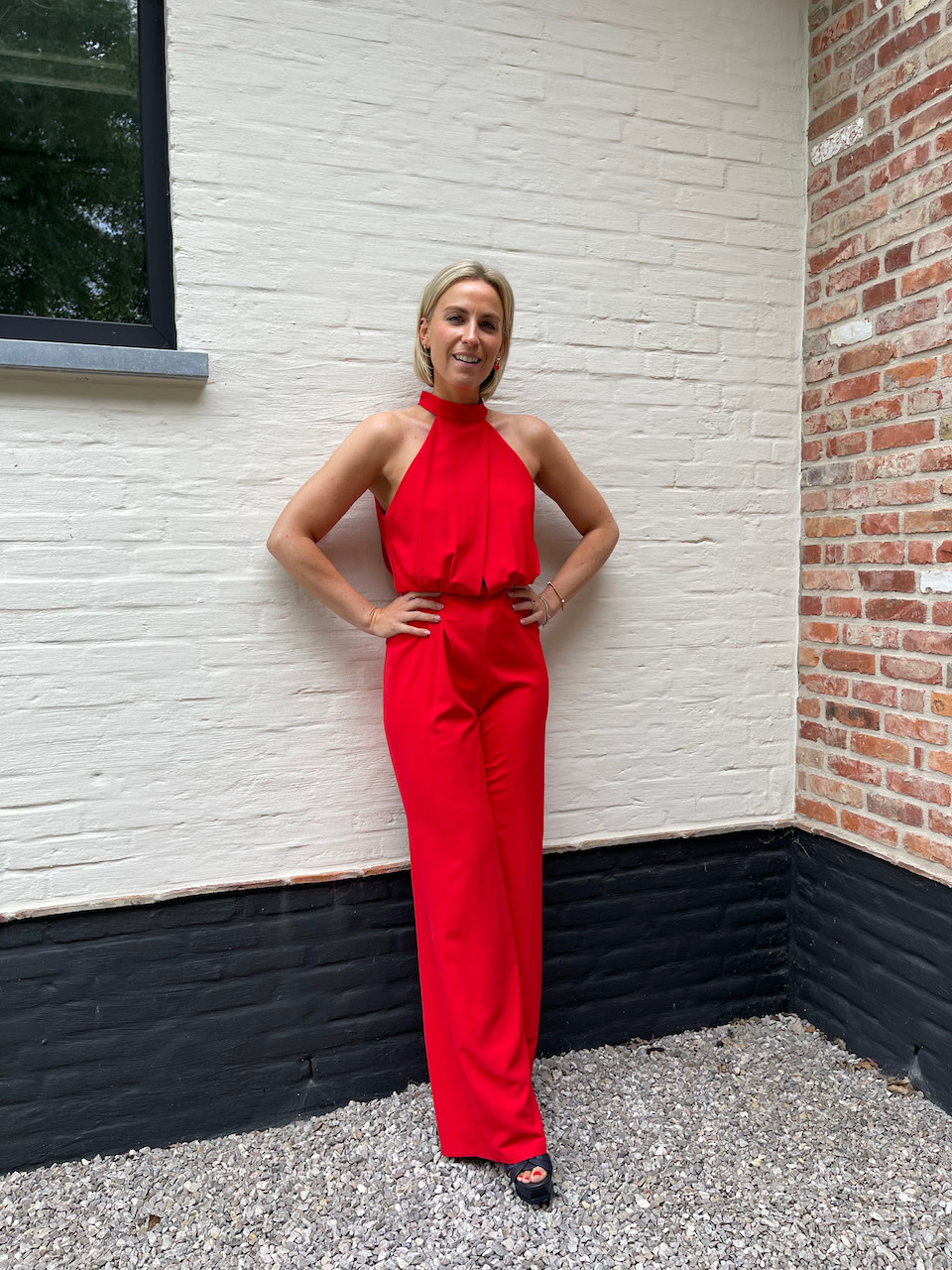 Zoë rode jumpsuit