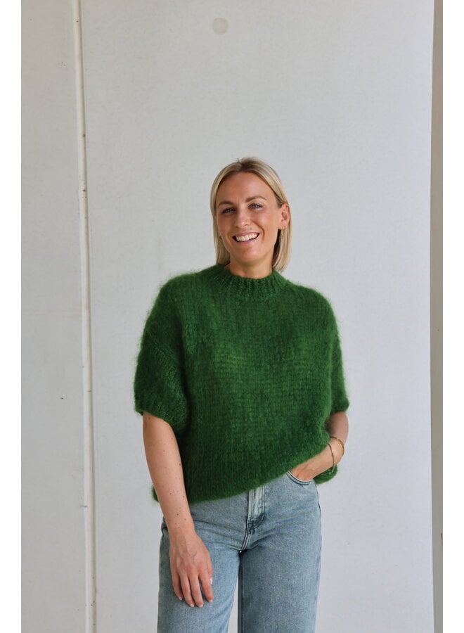 Billie mohair knit green