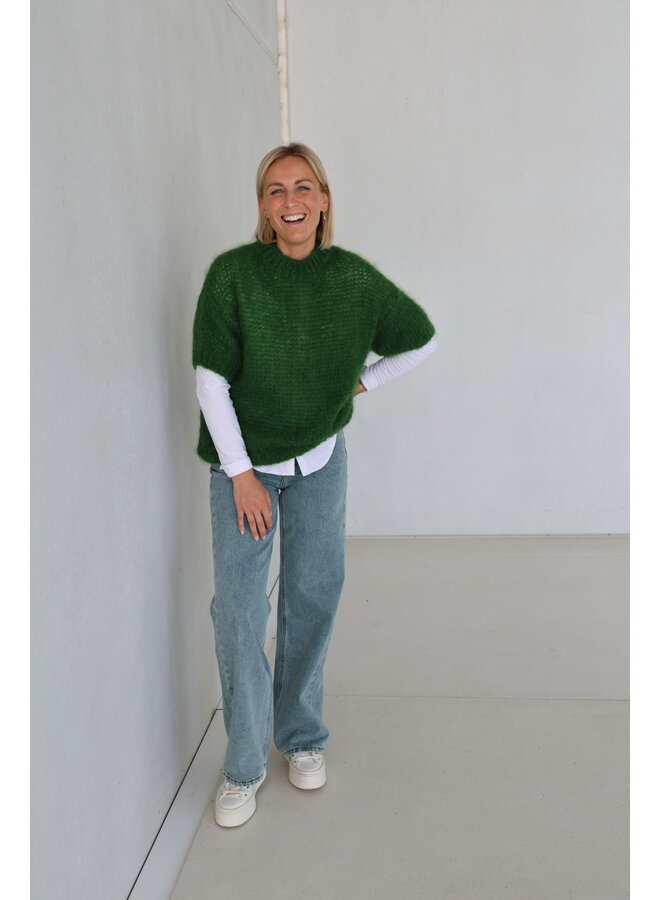 Billie mohair knit green